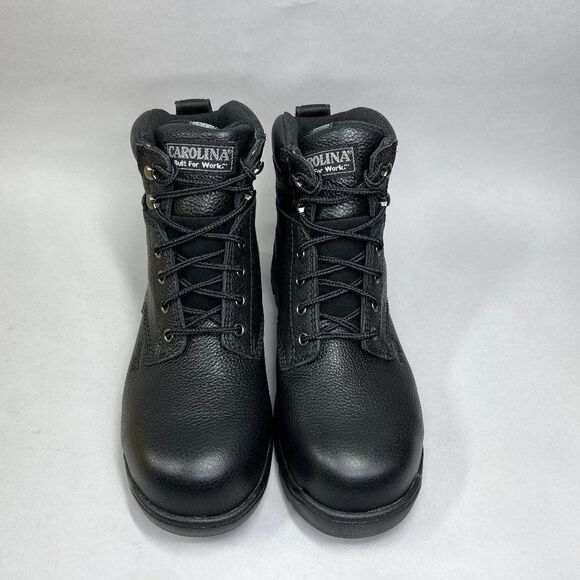 Carolina Circuit 6” Boots Men\'s 9 Black Leather Composite‎ Toe Waterproof Work main image 10